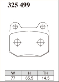 Dixcel Type ES Brake Pads - STI/Evo/GTR/350Z/BRZ/86 (Brembo) (Rear)