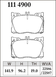 Dixcel Type M Brake Pads - Mercedes C450 AMG/E450/GLC250/GLC450 AMG SPORT X253 2015-On (Front)