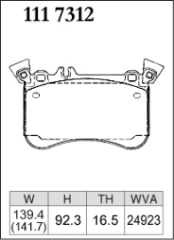 Dixcel Type M Brake Pads - Mercedes AMG A45 W176/CLA45 C117/GLA45 X156 (Front)