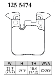 Dixcel Type M Brake Pads - BMW M2 F87/M3 F80/M4 F82/BMW F Series M Sports (Rear)
