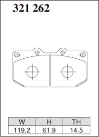 Dixcel Type S Brake Pads - Subaru WRX 01-07/Nissan S14/S15/R32/R33/R34 (Front)