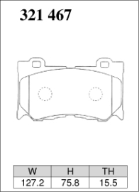 Dixcel Type S Brake Pads - Nissan 370Z Z34/Infiniti G37 V36 (Front)