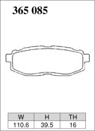 Dixcel Type S Brake Pads - Subaru WRX 15-21/Liberty GT 10-14/Forester 13-18/BRZ 12-21, 22+/86 GTS (Rear)