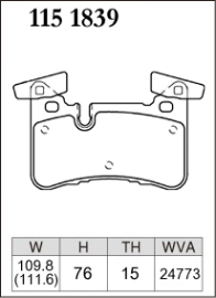 Dixcel Type Z Brake Pads - Mercedes AMG CLS63 C218 W218/E63 W212 (Rear)