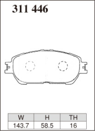 Dixcel Type Z Brake Pads - Toyota Caldina ST246W/Alphard ANH10 ANH15/Estima ACR30 ACR40 (Front)