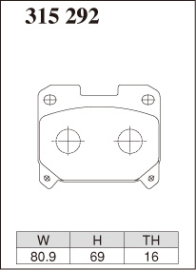 Dixcel Type Z Brake Pads - Toyota Supra JZA80 17 Wheel/Celica GT-Four ST205 (Front)