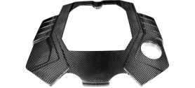 Eventuri Audi C8 RS6 RS7 Black Carbon Engine Cover Gloss