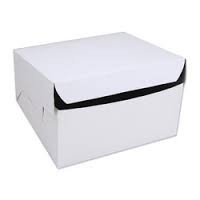 10x10x5" White Cake Box 100/bundle