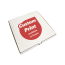 12" Pizza Box Cor. Wht/Brn 50/pk