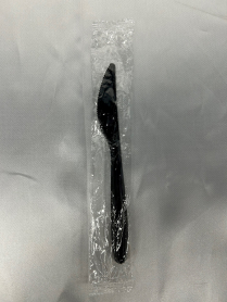 7" Black Heavy Duty Plastic Wrapped Knife  500pcs/cs