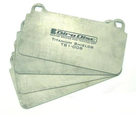 Girodisc Titanium Pad Shields for C6 Z06 (1-piece pad)