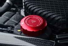 Goldenwrench Supply BMW M Series BLACKLINE Performance EDITION Red Coolant Expansion Tank Cap Cover