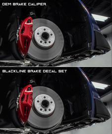 Goldenwrench Supply Toyota GR Supra 2020+ (A90) BLACKLINE Performance Brake Caliper Decal Set - White
