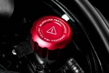 Goldenwrench Supply BMW 2021+ S58 Engine BLACKLINE Performance Edition RED Engine Cap Set (Oil Cap / Coolant Caps)