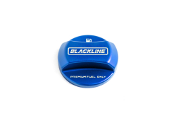 Goldenwrench Supply BMW M Car Series BLACKLINE Performance Motorsport BLUE Fuel Cap Cover