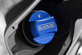 Goldenwrench Supply BMW M Car Series BLACKLINE Performance Motorsport BLUE Fuel Cap Cover