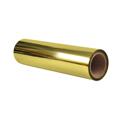Gold Printable Sleeking Foil. 12.60"x984'x3" core 1.0 mil