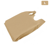 Kraft Fabric T-Shirt Bag 12+7x23 (L) 40GSM  500/cs