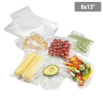 8x13" 3mil Clear Co-Ex Vacuum Bag (VCNVPO30813C) 1000/cs