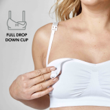 Keep Cool&trade; Breathable Maternity and Nursing Bra White