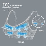 Keep Cool&trade; Ultra Breathable Maternity and Nursing Bra - White