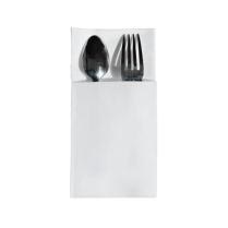 PAN165 1ply 16x16.5" White Pocket Airlaid Napkin 1000/cs