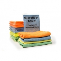 Premium Microfiber Towel | 16" x 16" | 40 Grams | Individually Packaged|100 Per case
