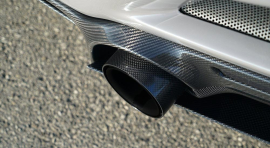 Ferrari F8 Tributo/Spider | Carbon - Stainless Steel Tailpipes - Black