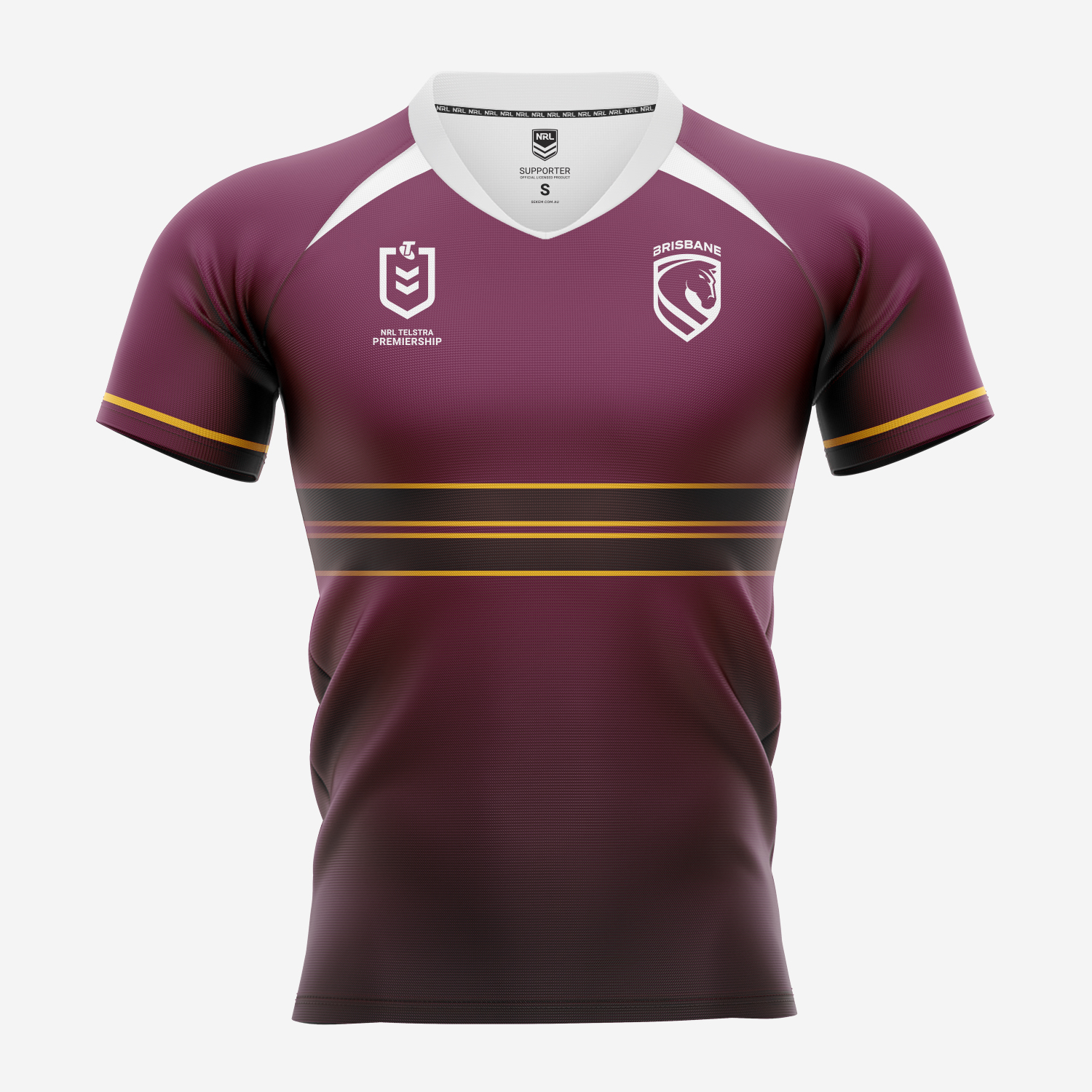 Brisbane Broncos NRL Replica Jersey - Front View
