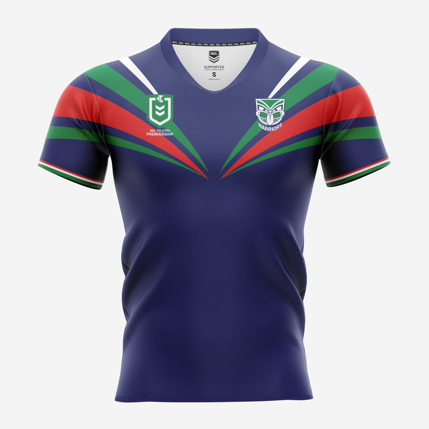 New Zealand Warriors NRL Replica Jersey - Front View