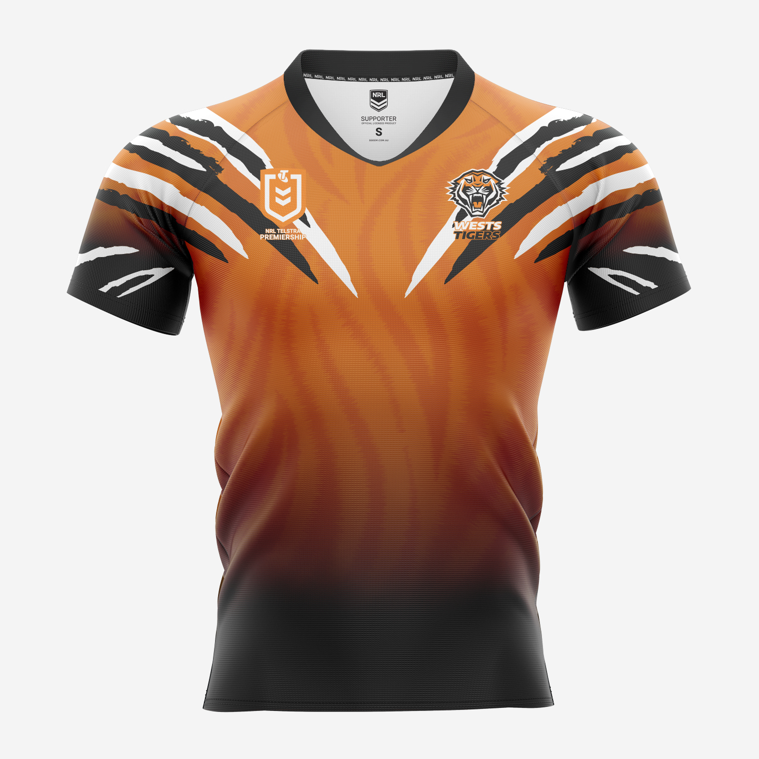 West Tigers NRL Replica Jersey - Front View