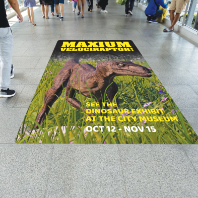 6.0 mil gloss clear "floor advertising" laminate