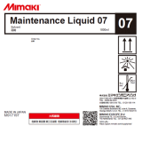 Flushing liquid 07 for Cleaning Ink Channels (1L Bottle)	