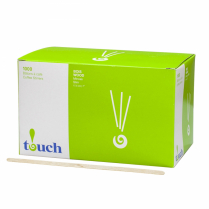 7" Wooden Coffee Stirrers 1000/box (10 box/cs)