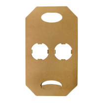 1700351 Kraft Paper 2 Cup Carrier 400/cs
