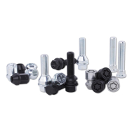 Wheel nut anti-theft-protection M12x1.25 taper 60 closed WS 19 black (2 nuts