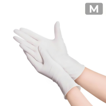 White Nitrile Disposal Glove (M) 100/box (10box/cs)
