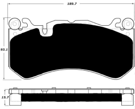 VelocityAP Mercedes R4-S Brake Pads Front AP 1669
