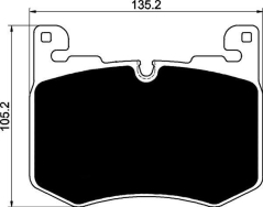 VelocityAP Jaguar FPace SVR Porterfield R4-S Brake Pads Rear AP 2367