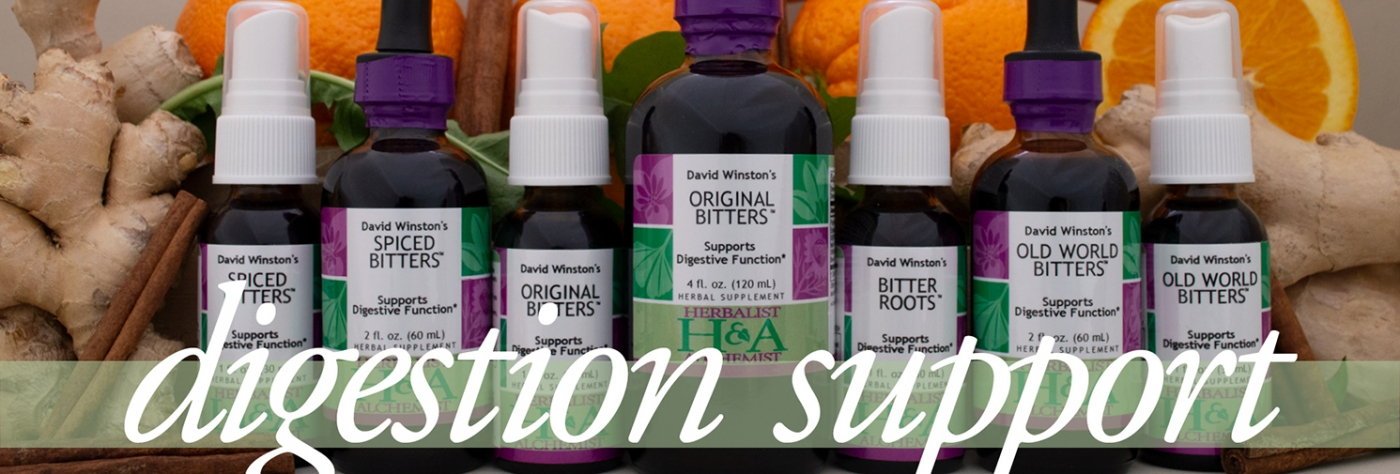 herbalist and alchemist digestion support herbal products with botanicals infused
