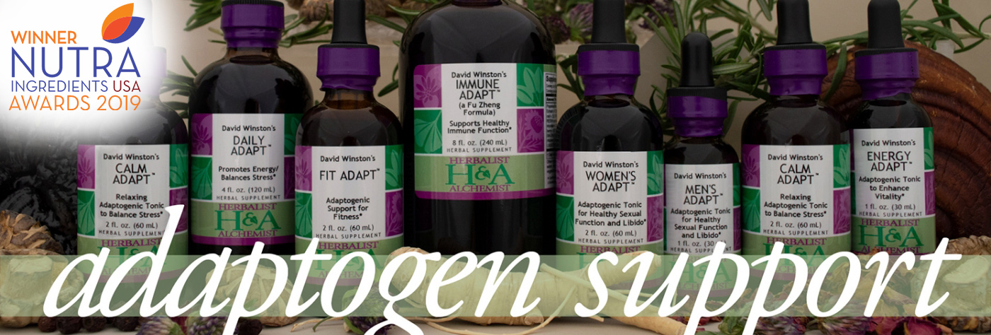 herbalist and alchemist adaptogens herbal products with botanicals infused winner 2019 Nutraingredients award
