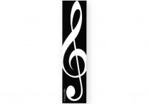 PLASTIC BOOKMARKS Treble Clef