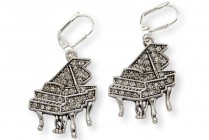 RHINESTONE GRAND PIANO EARRINGS