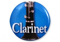 INSTRUMENT BUTTONS Clarinet Pkg of 6