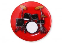 INSTRUMENT BUTTONS Drums Pkg of 6