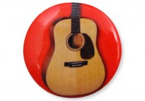 INSTRUMENT BUTTONS Acoustic Guitar Pkg of 6
