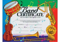 AWARD CERTIFICATE Band