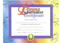 ACHIEVEMENT CERTIFICATE Drama