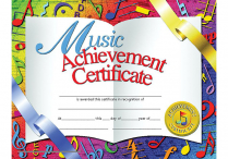 ACHIEVEMENT CERTIFICATE Rainbow Music