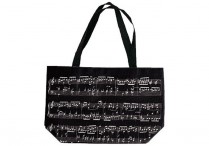 BLACK SHEET MUSIC TOTE